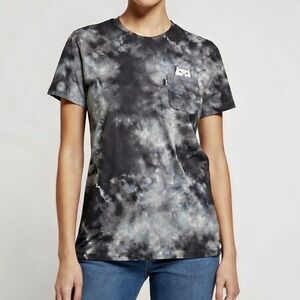 RipNDip Women's Black Tie dye T-Shirt Medium New 0173/0184/0186/0190